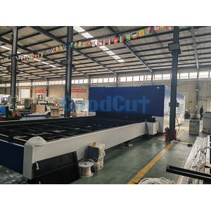 GC-3060FC-D Double Pallet Whole Protect Cover High Speed 12000W IPG Fiber Laser Cutting Machine for Sheet Metal Fabrication  