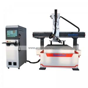 GC-1325ATC-4Axis Industrial CNC Wood Router with Automatic Tool Changer and 180 Degree Rotating Head for Sale at Cost Price 