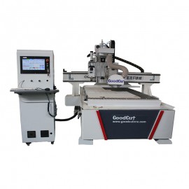 GC-1325-P Saw Cutter CNC Router 3D Cutting Machine Automatic Tools Changer Horizontal Wood Cutting 