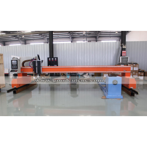 GC-PG Gantry Beam CNC Plasma Metal Cutting Machine 5*10 Feet with Flame Cutter 