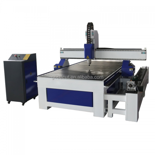 GC-1325R-4Axis CNC Router with Rotary Affordable Price Factory Supply Wood Cylinder Work