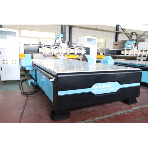 GoodCut GC1325-6H 6Heads Work Together New Design Multi Spindles 4Process 2Process CNC Router Machine for Wood