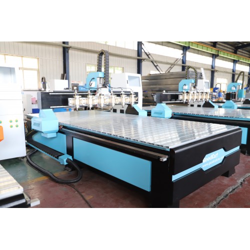 GoodCut GC1325-6H 6Heads Work Together New Design Multi Spindles 4Process 2Process CNC Router Machine for Wood