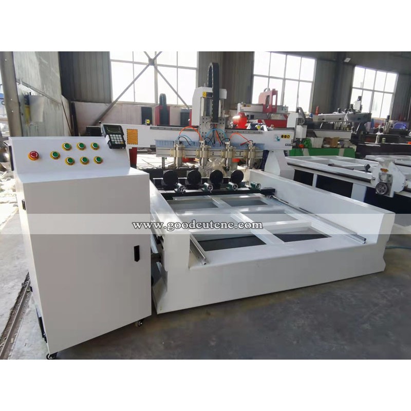 GC-4R Multi Spindle Wood CNC Router with 4 Spindle and 4 Rotary for Sale at Cost Price 