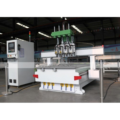 GC1325-P4 Multi Pneumatic Spindle Wood CNC Router for Sale at Cost Price 