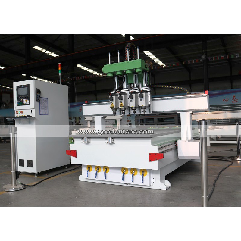 GC1325-P4 Multi Pneumatic Spindle Wood CNC Router for Sale at Cost Price  