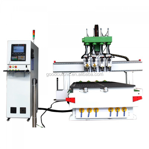 GC1325-P4 Multi Pneumatic Spindle Wood CNC Router for Sale at Cost Price 