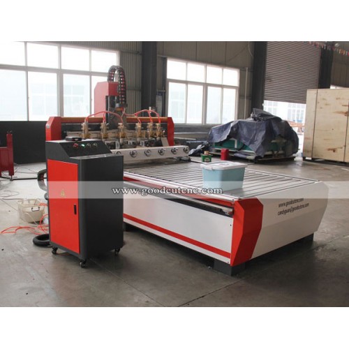 GC1530-6R 4 axis 6 Spindle 6 Rotary Axis Cnc Router Machine For Wood Board and Legs