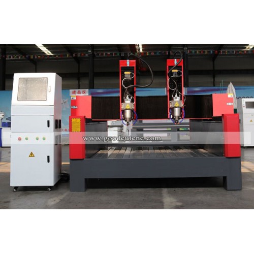 GC1625S-2H 1625 Stone CNC Router Machine with Double Heads for Sale at Low Price