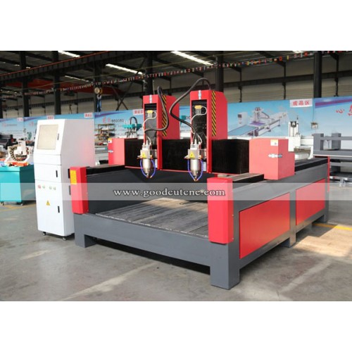 GC1625S-2H 1625 Stone CNC Router Machine with Double Heads for Sale at Low Price