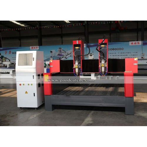 GC1625S-2H 1625 Stone CNC Router Machine with Double Heads for Sale at Low Price