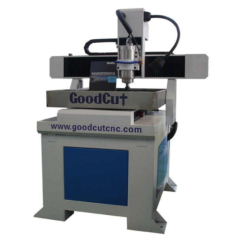 GC6060 High Precision Table Moving CNC Router with Water tank for Soft Metal Aluminum Copper 