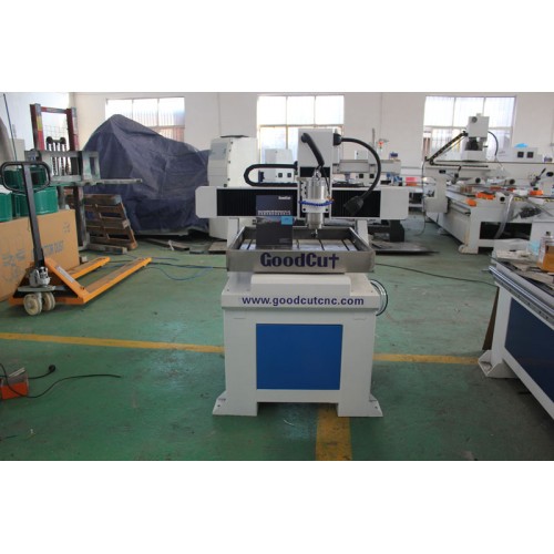 GC6060 High Precision Table Moving CNC Router with Water tank for Soft Metal Aluminum Copper 