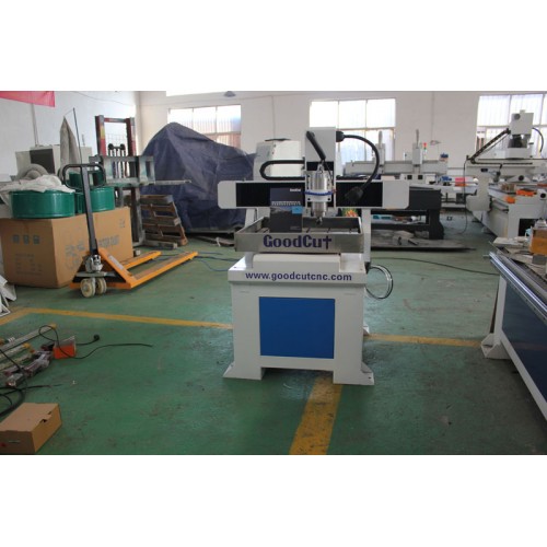 GC6060 High Precision Table Moving CNC Router with Water tank for Soft Metal Aluminum Copper 