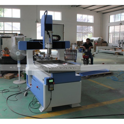 GC6090 Mini Movable Table CNC Router Machine with Cast Iron Bed for Aluminum Wood