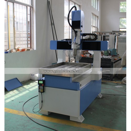 GC6090 Mini Movable Table CNC Router Machine with Cast Iron Bed for Aluminum Wood