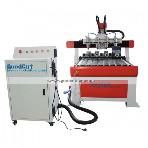 GC6090-4R Rotary 4th Axis Hobby CNC Router for Sign Making with Wood MDF Aluminum