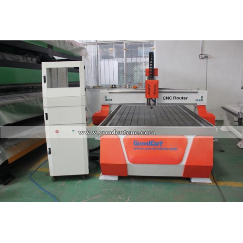 GC-1325W CNC Router with Water Tank for Wood Aluminum Artificial Marble Sand Plastic Sheeting PVC Pipe Cutting Milling Carving