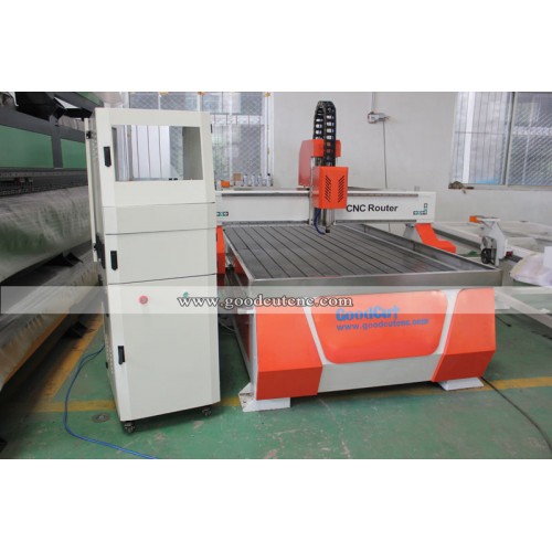 GC-1325W CNC Router with Water Tank for Wood Aluminum Artificial Marble Sand Plastic Sheeting PVC Pipe Cutting Milling Carving