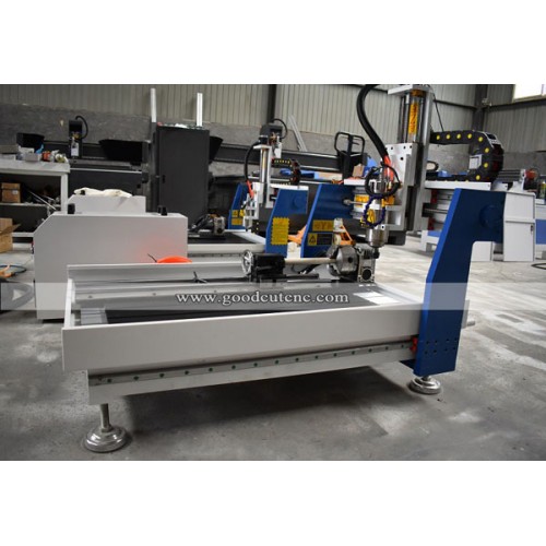 GC-6090D Entry Level Desktop 4th Axis CNC Router Machine with 2x3 Rotary Table for Sale 