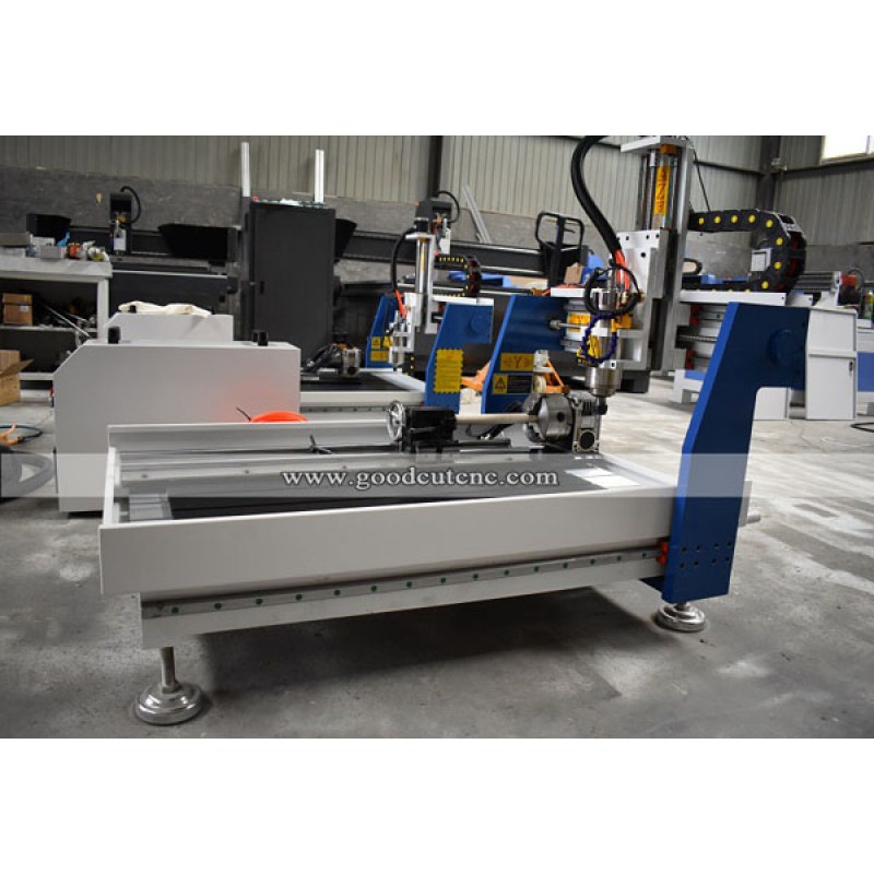 GC-6090D Entry Level Desktop 4th Axis CNC Router Machine with 2x3 Rotary Table for Sale  