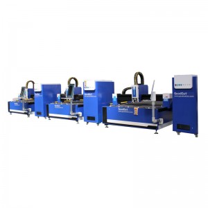 GC-1530F Raycus/Max/IPG Fiber Laser Metal Sheets Cutting Machine with Cypcut Controller 