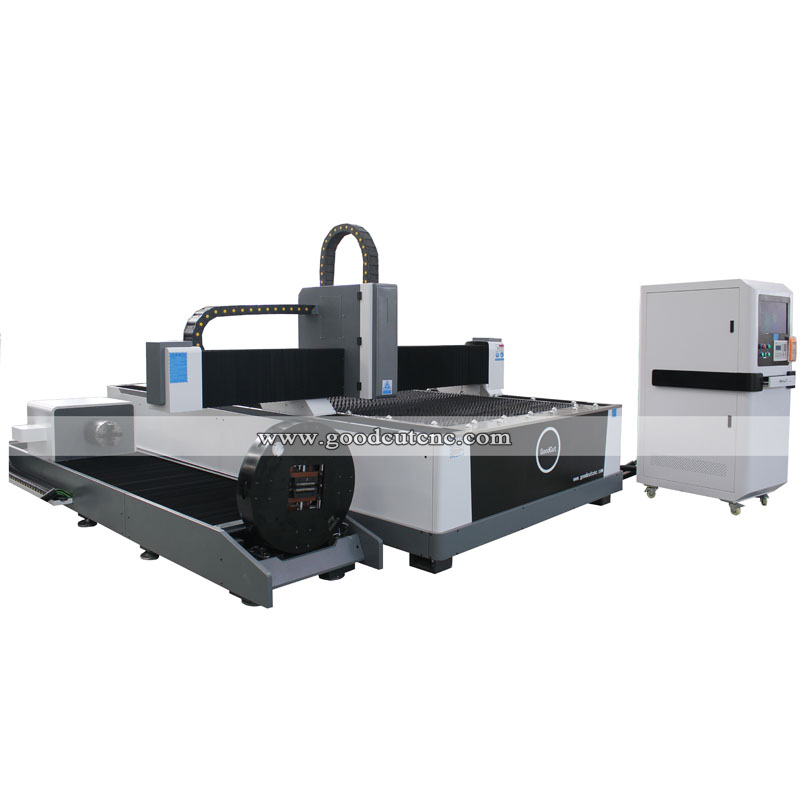 GC-1530FR Industrial 5x10Feet Fiber Laser Metal Cutting Machine for Sale at Cost Price  