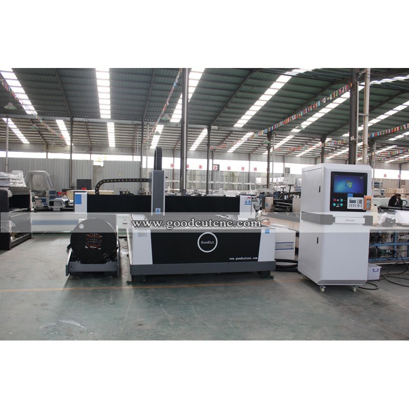 GC-1530FR Industrial 5x10Feet Fiber Laser Metal Cutting Machine for Sale at Cost Price  