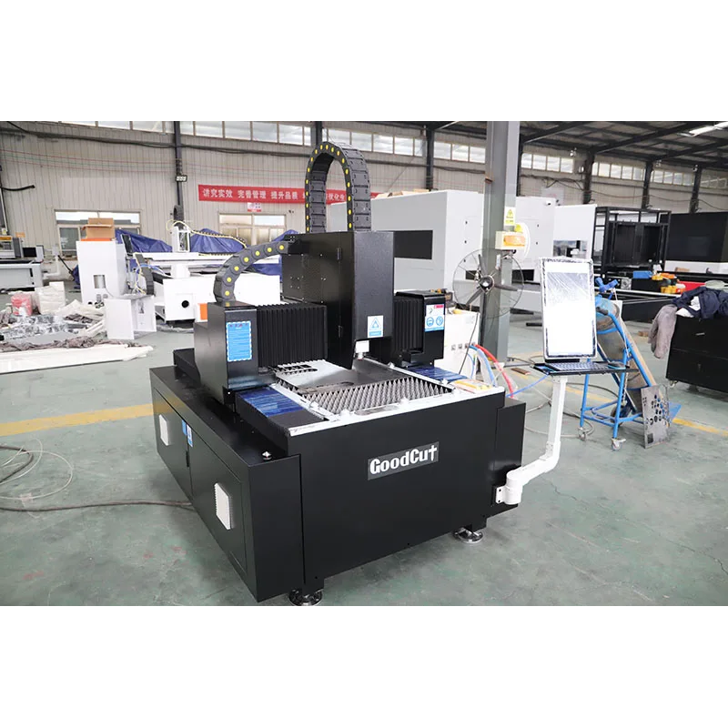 GoodCut GC6010F Aluminum Steel Iron Fiber Laser Cutting Machine Raycus Source Automatic Focus Head 