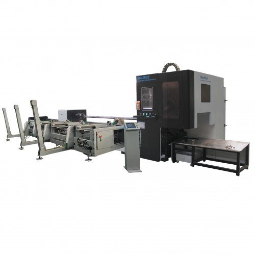 GoodCut GC-FRA Auto Feeding 3000w 12KW 30KW Fiber Laser Cutting Machine for Metal Tube Pipe