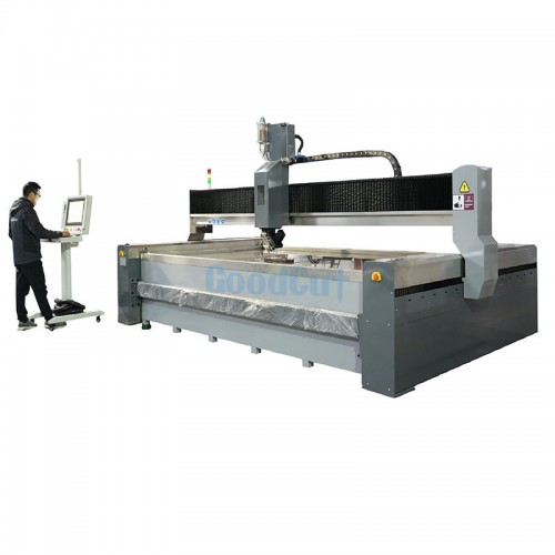 GoodCut GC4020WJ-5A 5axis Water Jet Cutting Machine for Stone Marble Metal Glass Bevel Cut with Heavy Machine Body 