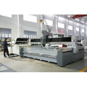 GoodCut GC4020WJ-5A 5axis Water Jet Cutting Machine for Stone Marble Metal Glass Bevel Cut with Heavy Machine Body  